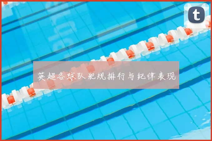 英超各球队犯规排行与纪律表现